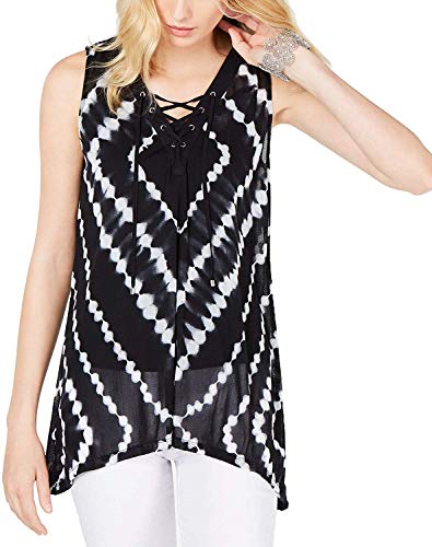 Lace Up Hanky Hem Top