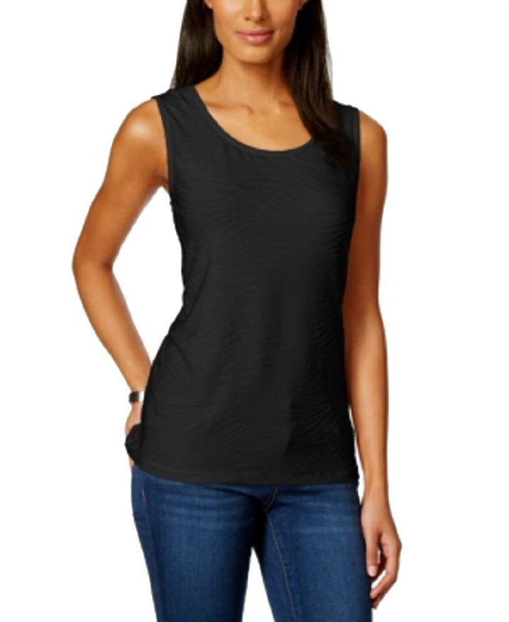 JM Collection Petite Jacquard Tank