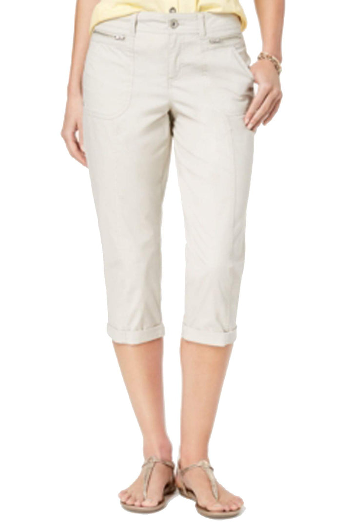 Petite Cuffed Capri Pants