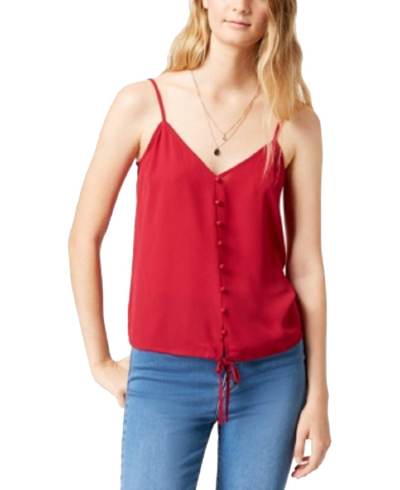 Hippie Rose Juniors Tie Front Cami Tank Top