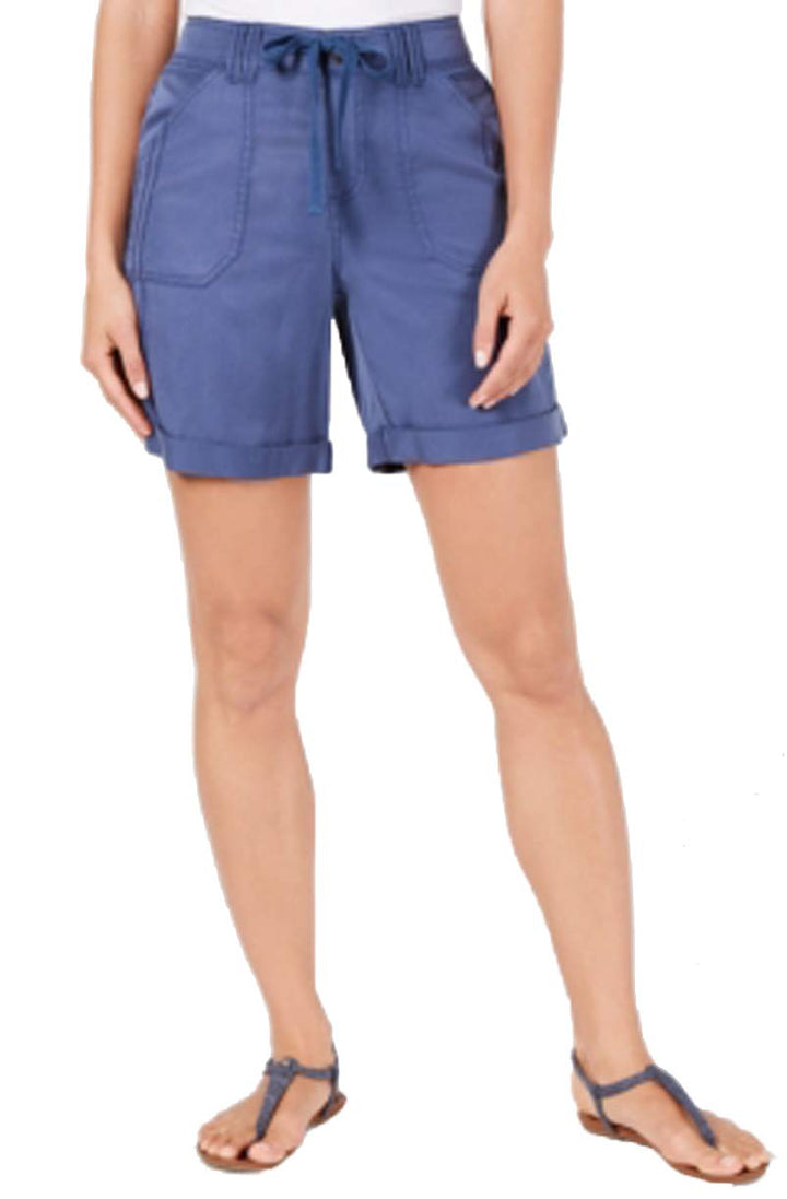 Petite Tie From Crochet Detail Shorts