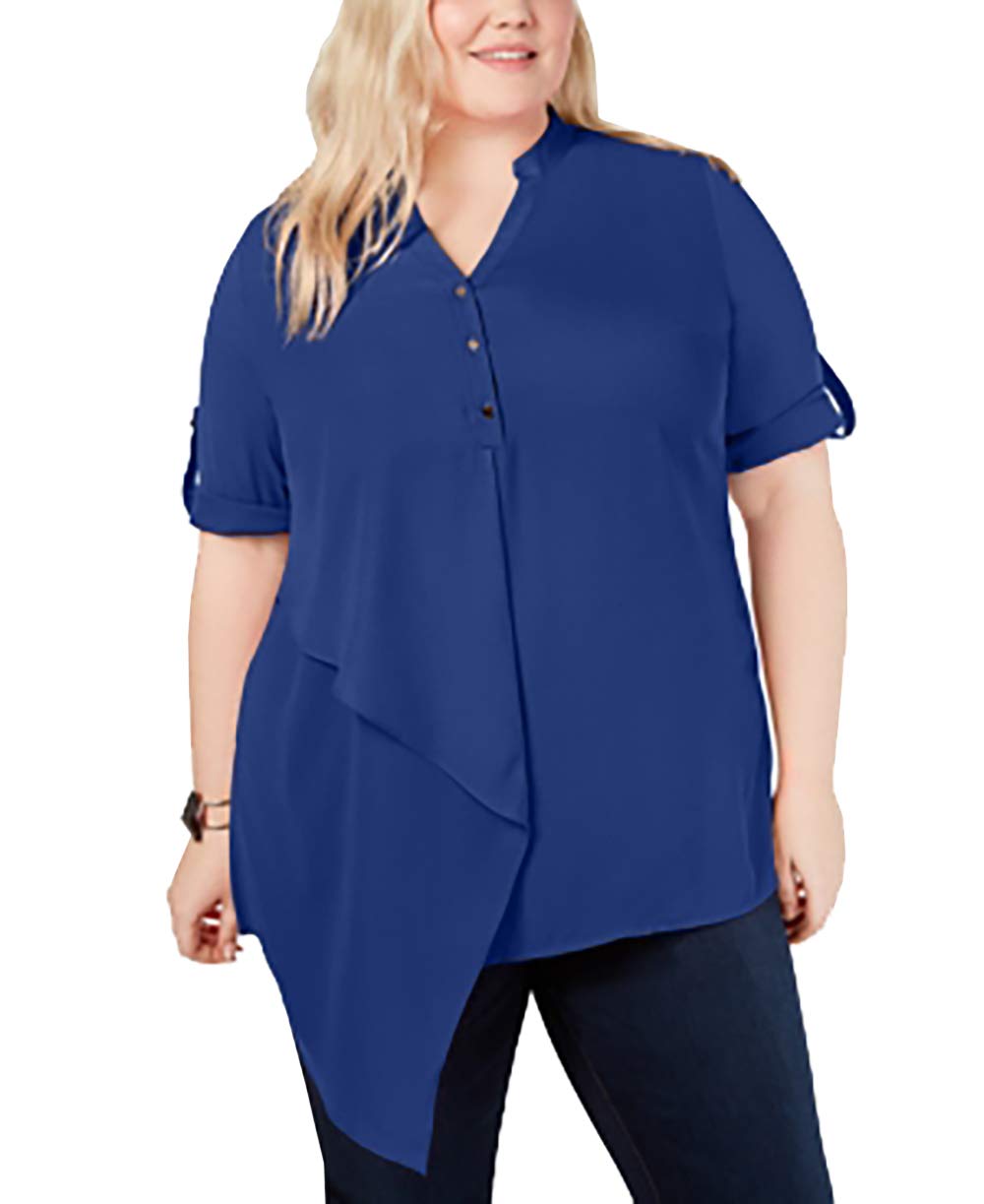 Plus Size Asymmetrical Top