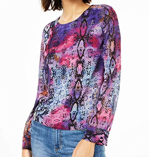 Snake-Print Twist-Back Top