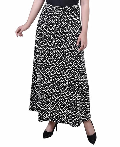 Petite Printed Belted Maxi Skirt