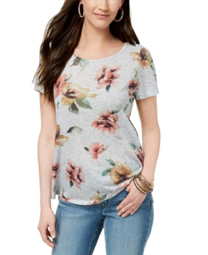 Style & Co Floral Graphic Print T-Shirt
