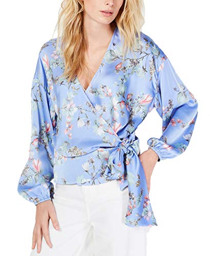 INC Floral-Print Wrap Top