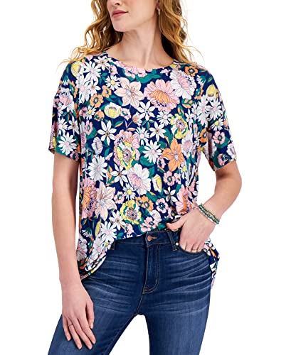 Style & Co Printed Tunic T-Shirt