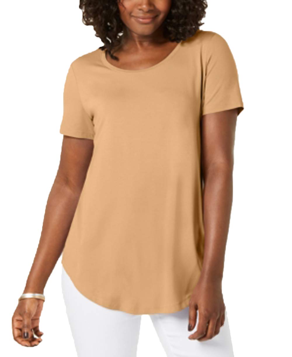 JM Collection Petite Shirttail Hem Top