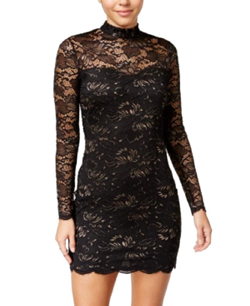 Material Girl Juniors Lace Bodycon Dress Gold Combo M Material Girl Juniors Lace Bodycon Dress Gold Combo M