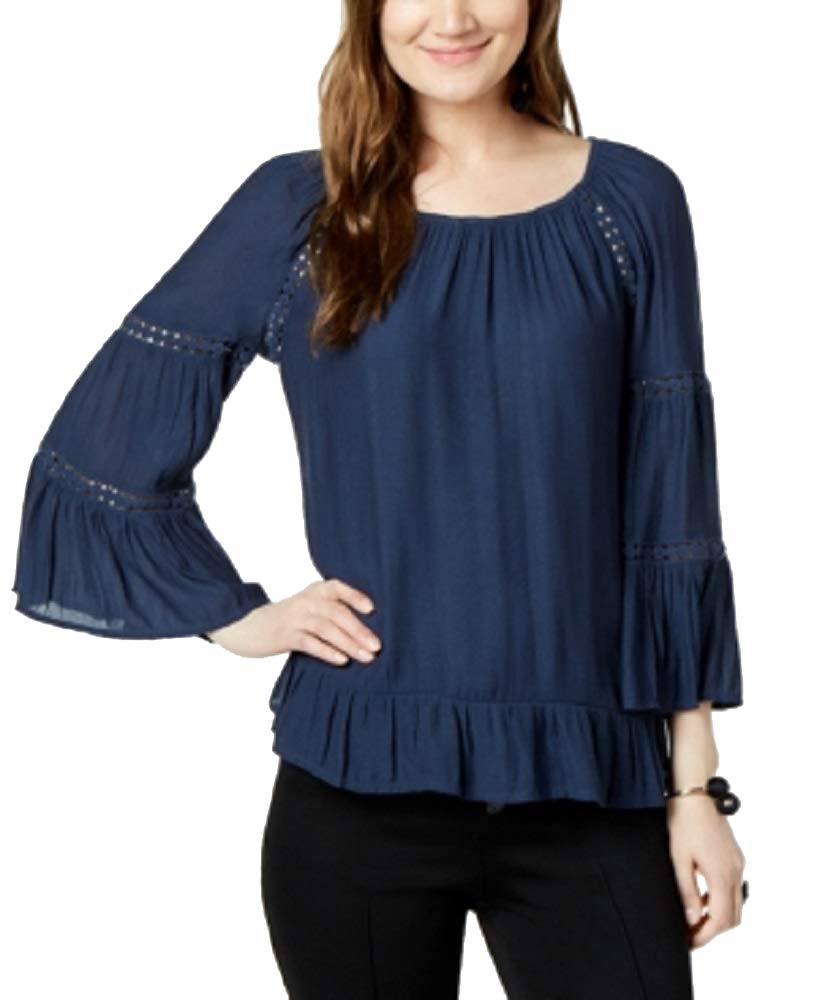 Ruffled Crochet Trim Top