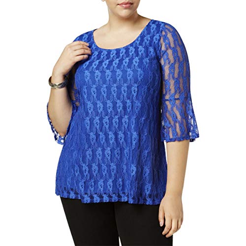 NY Collection Plus Size Lace Top