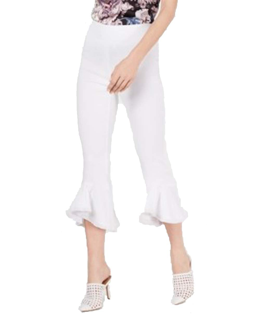 INC Cropped Ruffle-Hem Pants