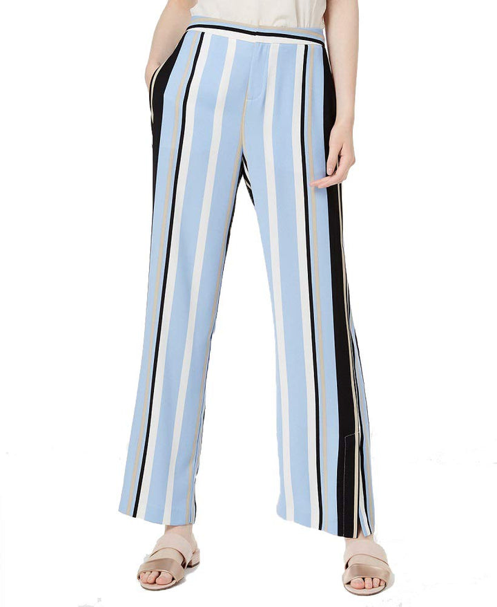 Bar III Striped Wide Leg Pants