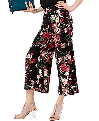 Printed Cropped Wide Leg Pants