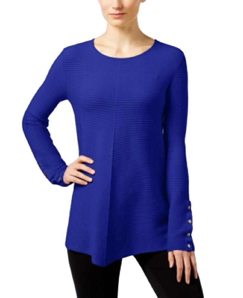 Alfani Petite Ribbed Swing Sweater