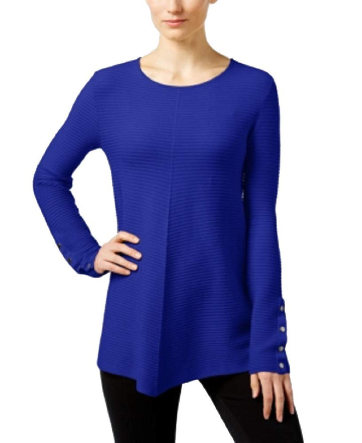 Alfani Petite Ribbed Swing Sweater