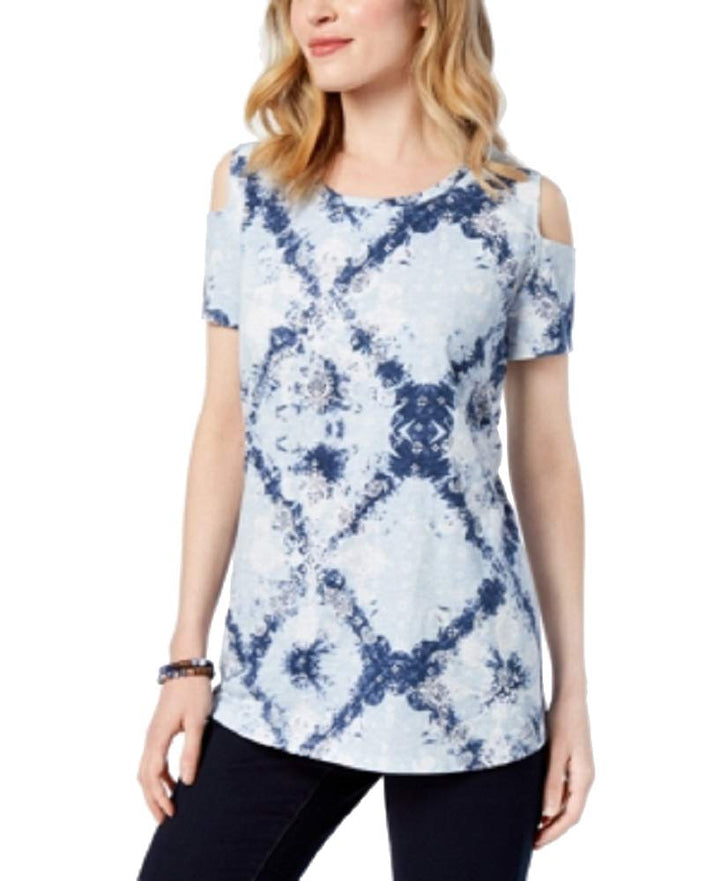 Style & Co Cotton Cold Shoulder T-Shirt