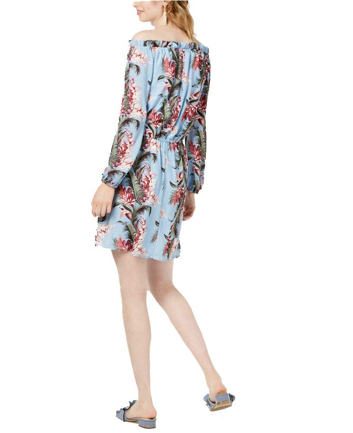 Maison Jules Off The Shoulder Floral Print Dress