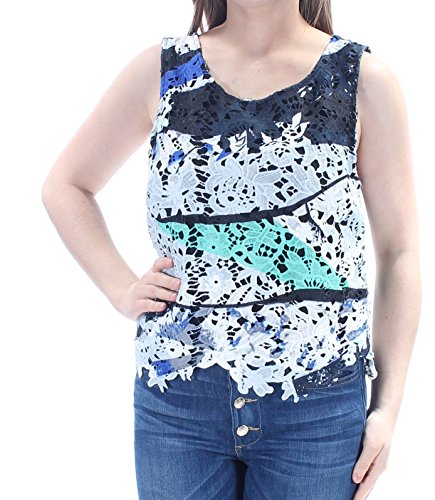 BAR III Printed Lace Top
