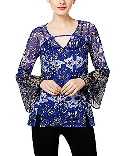 INC International Concepts Petite Bell Sleeve Peasant Top