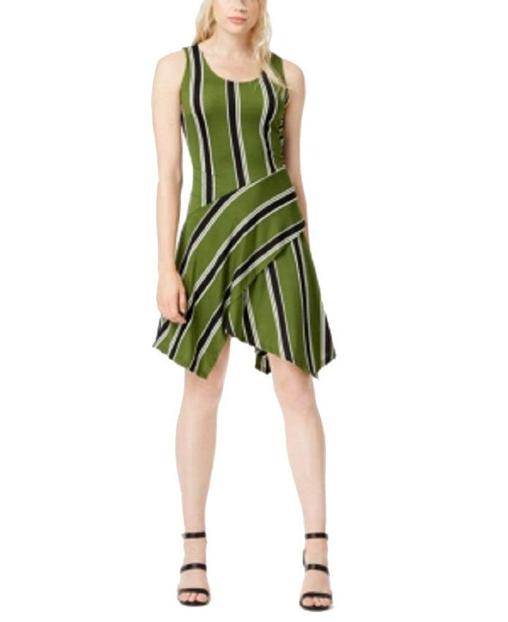 Sleeveless Handkerchief-Hem Dress