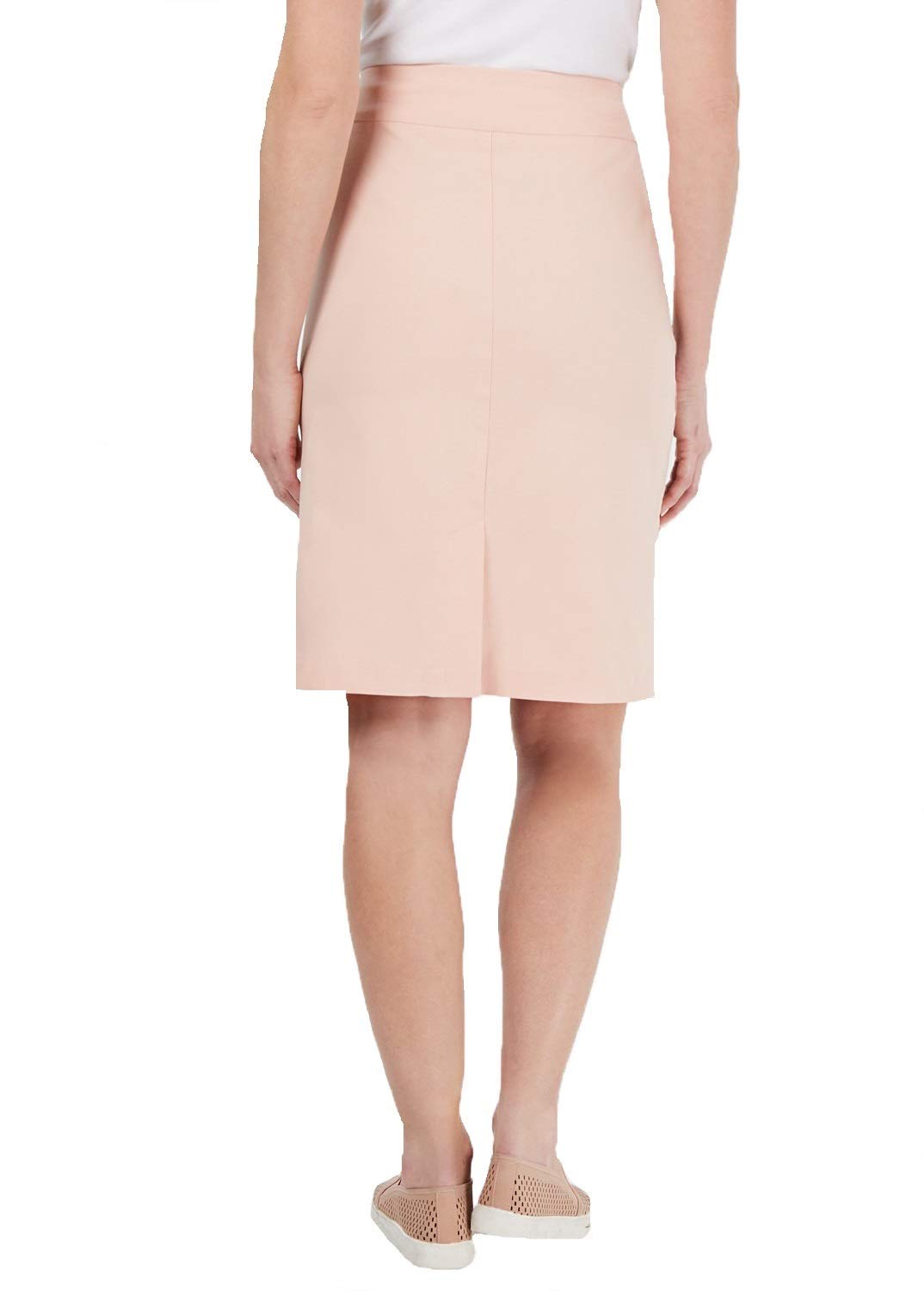 Rivet-Waist A-Line Skirt
