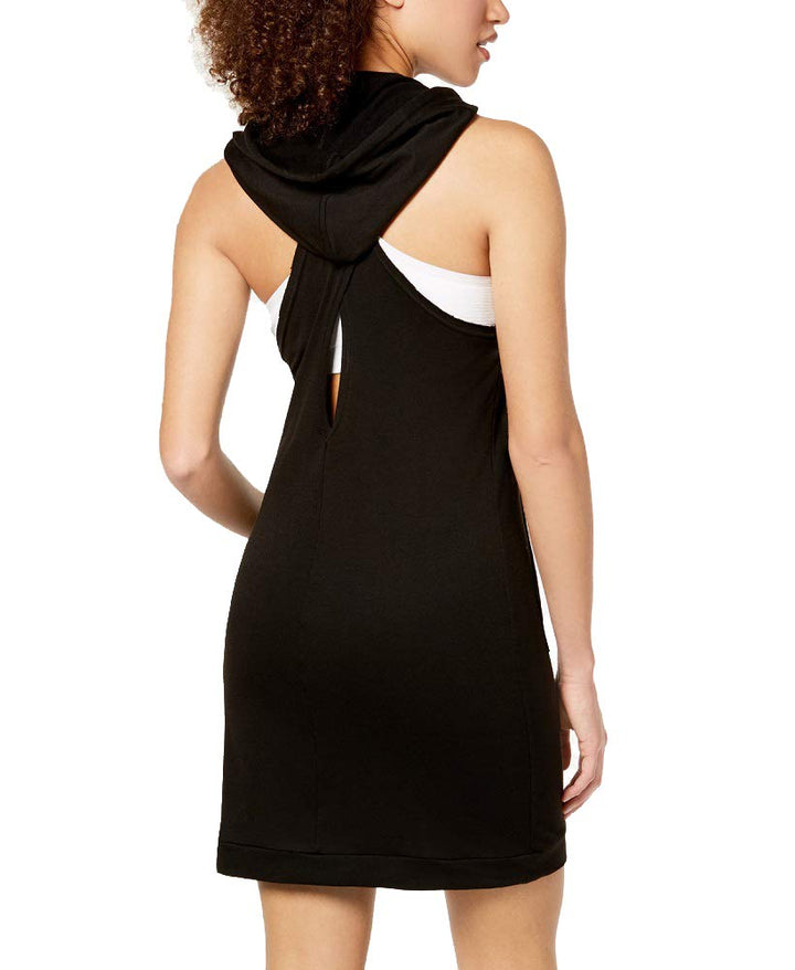 Juniors' Crisscross-Back Hoodie Dress