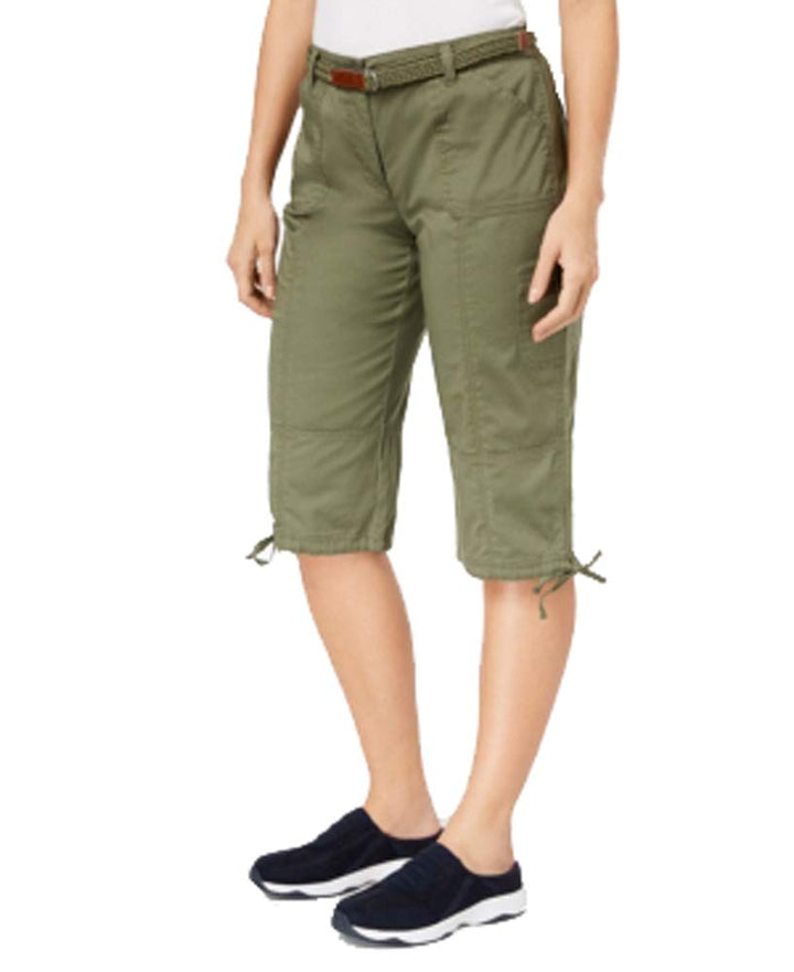 Karen Scott Belted Tie Hem Skimmers