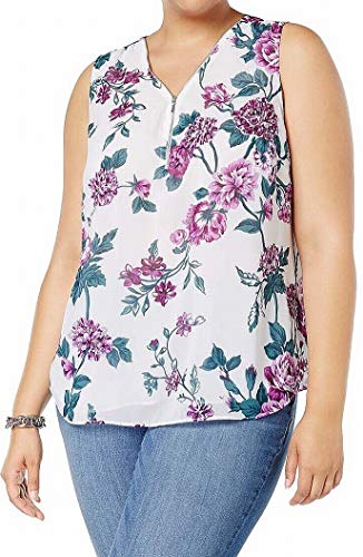 Plus Size Sequined Half Zip Shell