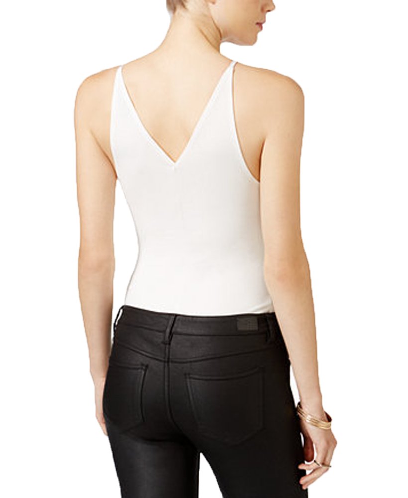 Material Girl Juniors Lace Up Thong Bodysuit