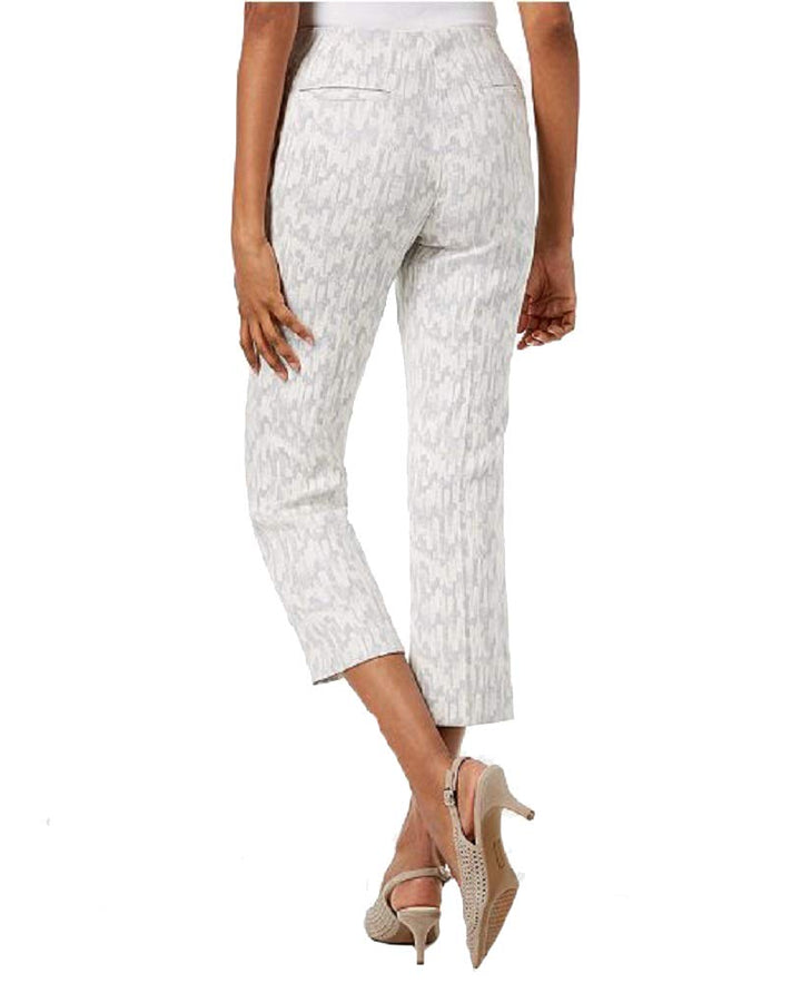 Alfani Metallic Jacquard Capri Pants