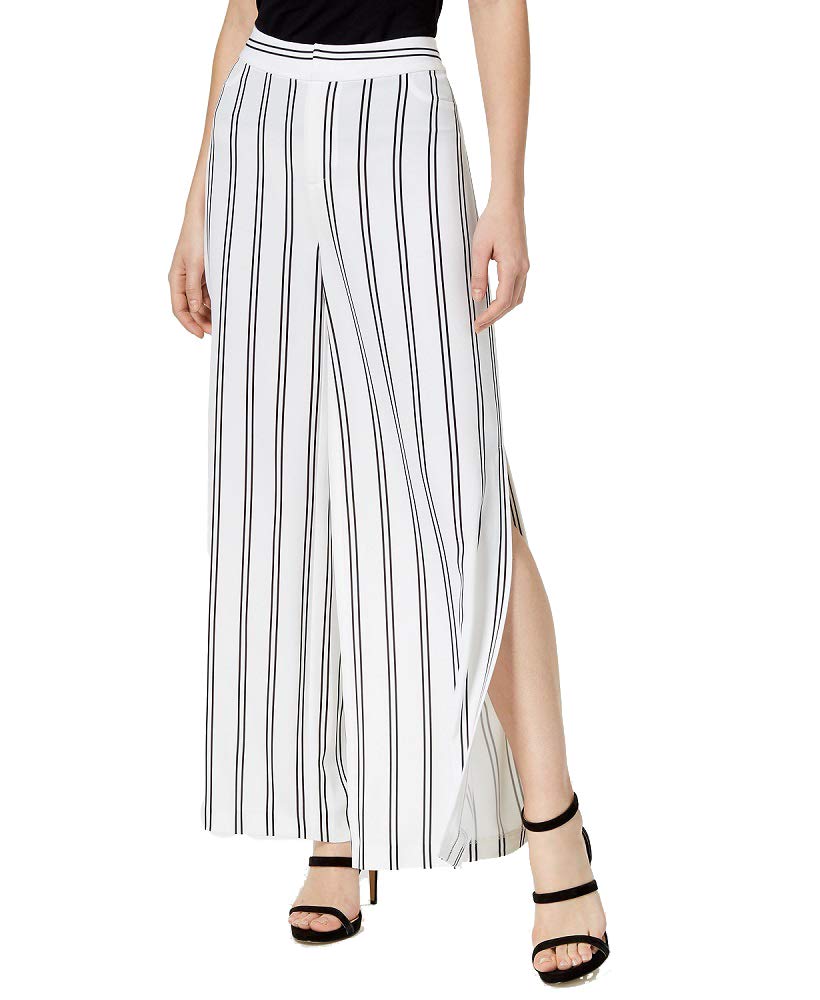 Bar III Striped Split Leg Pants