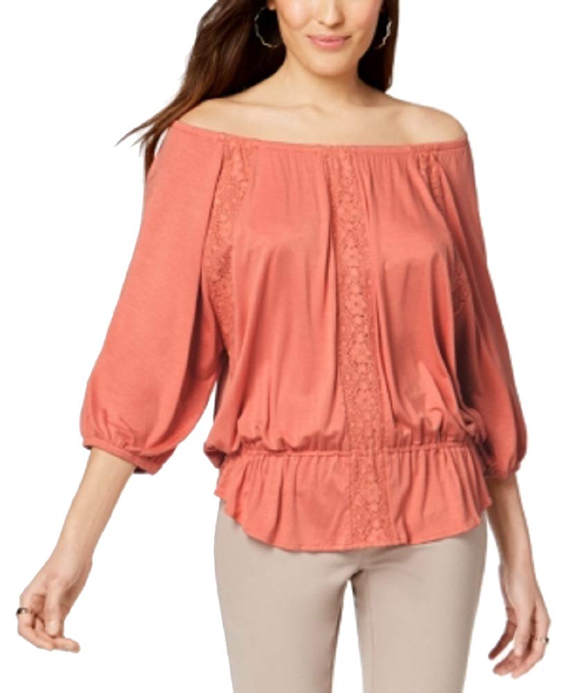 Style & Co Off The Shoulder Peplum Top