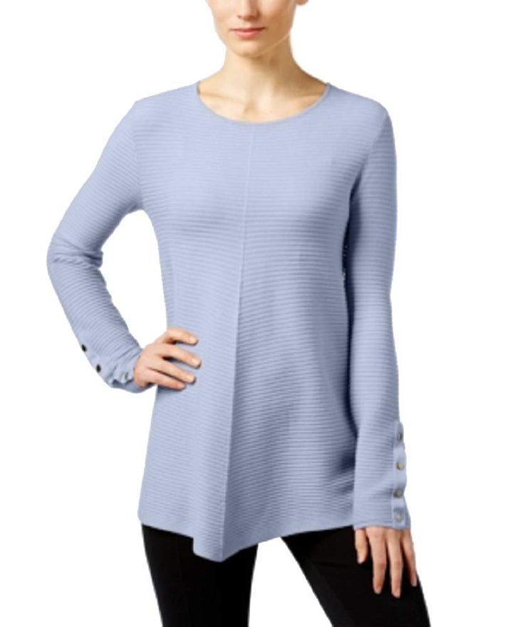 Alfani Petite Ribbed Swing Sweater