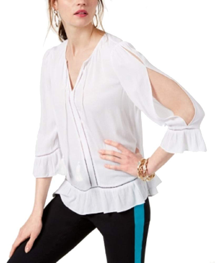 I.N.C. Cold-Shoulder Peasant Top