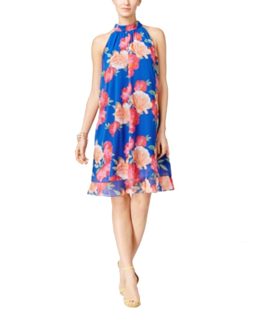 INC International Concepts Floral Print Trapeze Dress