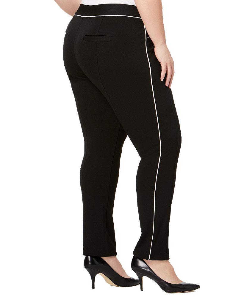 Plus Size Piped Skinny Pants