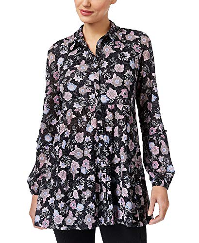 Style & Co Floral Print Swing Shirt