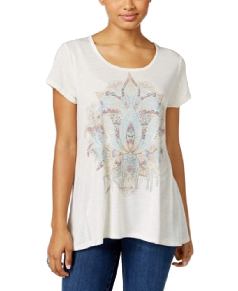 Style&Co Petite Lotus Dream Graphic T-Shirt