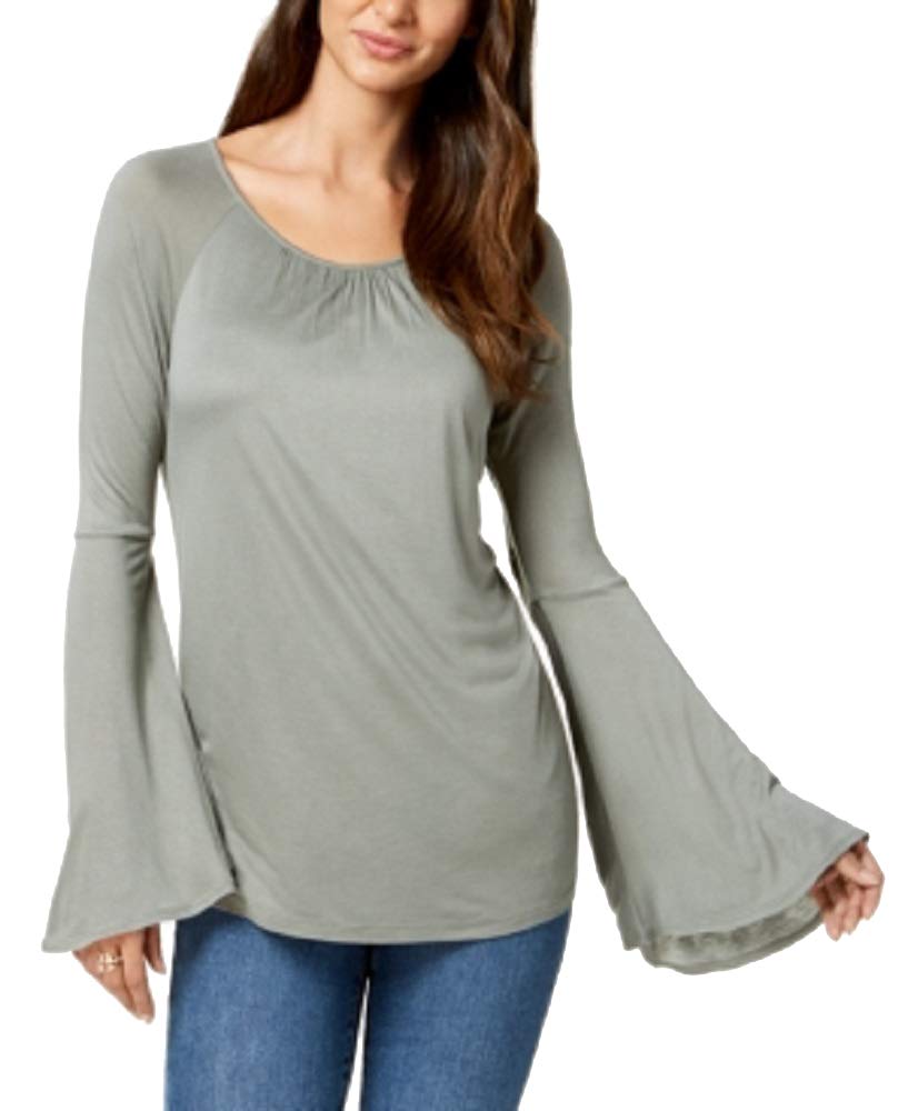 Lantern-Sleeve Top