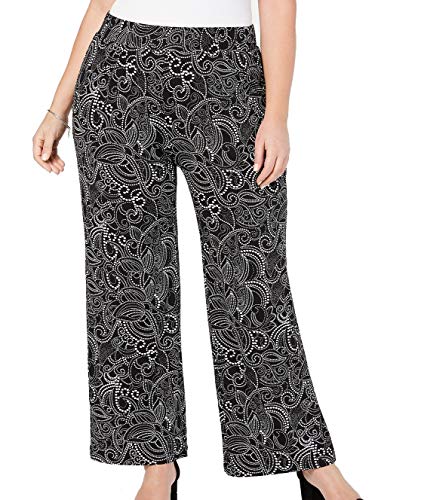 NY Collection Plus Petite Plus Printed Soft Pants