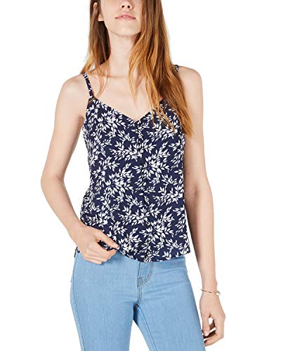 Maison Jules Floral Print Button Front Camisole