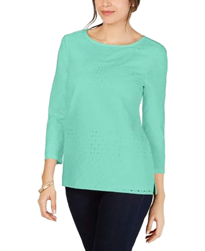 Cotton Eyelet Lace Top