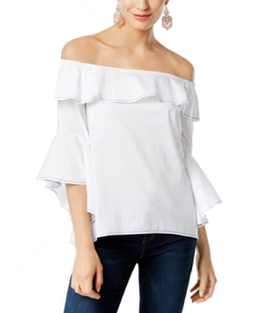 INC International Concepts Cotton Off The Shoulder Top