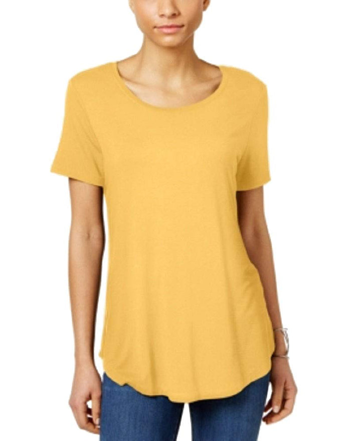 JM Collection Petite Shirttail Hem Top