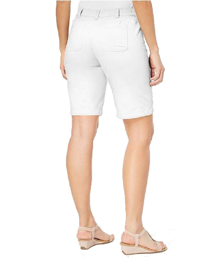 Karen Scott Petite Solid Cotton Shorts