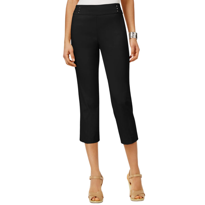 JM Collection Embellished Pull On Capri Pants