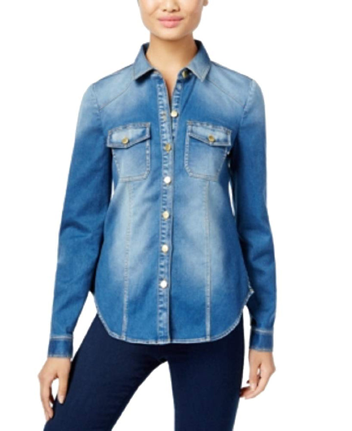 INC International Concepts Petite Denim Shirt