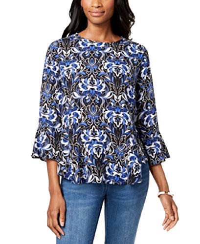 Charter Club Printed Peplum Top