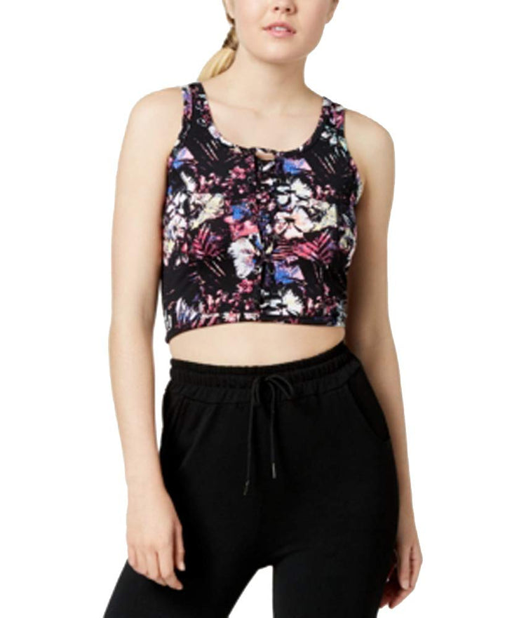 Material Girl Active Juniors Lace Up Racerback Sports Bra